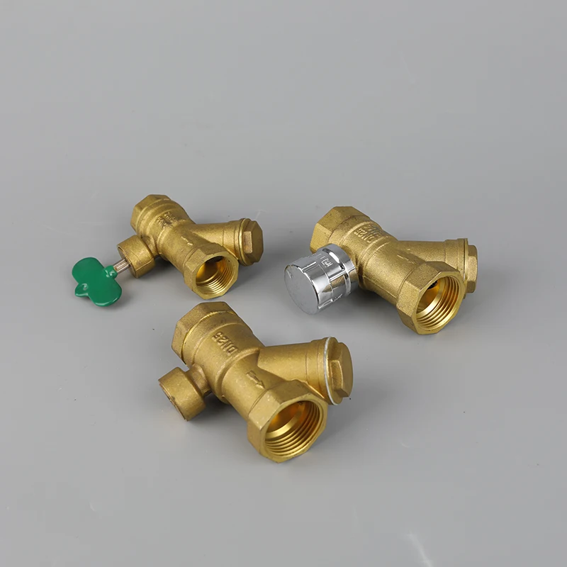 
Green Valve Brass Y Type Strainer Filter Stop Check Valve With lock accept OEM 