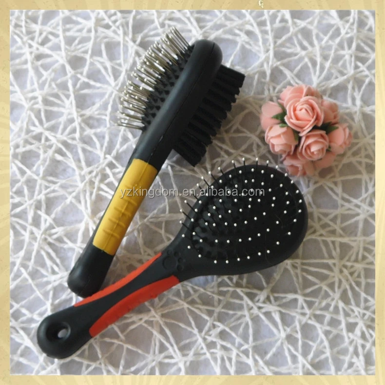 Double Sided Pet Dog Cat Hair Cleaning Removing Shedding Combs With Needles and Bristles