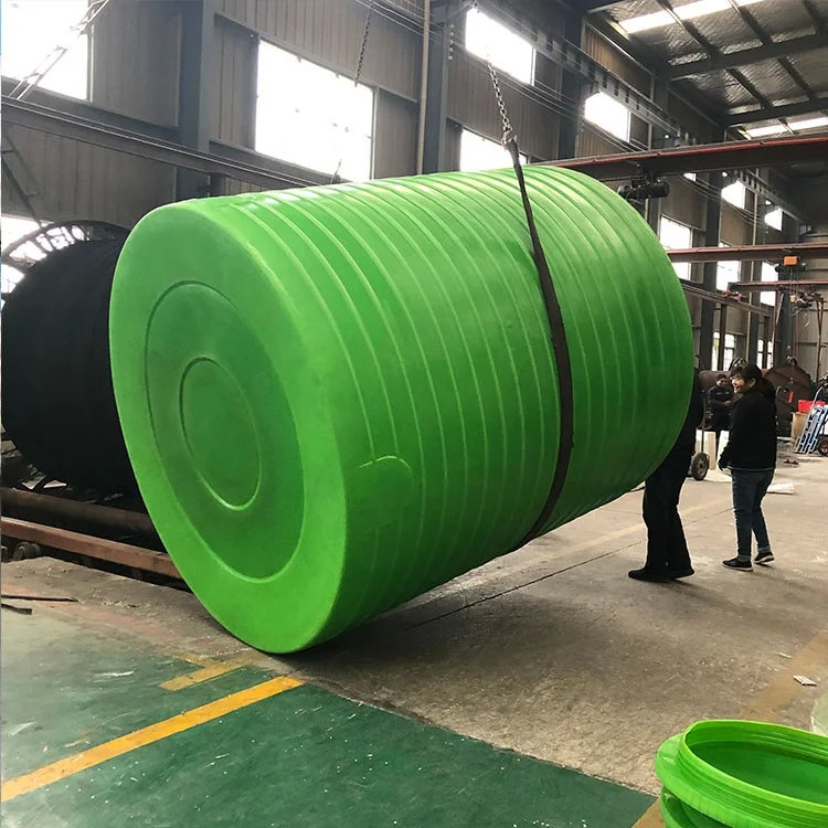 10000Liter Green Color Round Flat Bottom Poly Vertical Plastic Water Liquid Storage Tanks For water treatment
