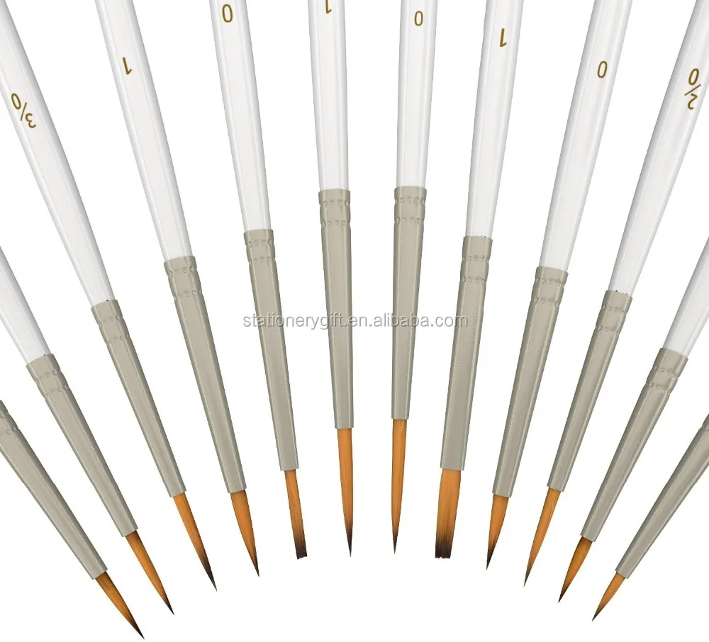 Detail Paint Brushes 12 Pieces Miniature Brushes for Watercolor/Acrylic Painting
