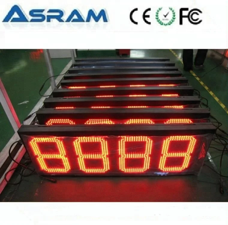 digital price display for gas stations sign, led gas fuel price changer display board