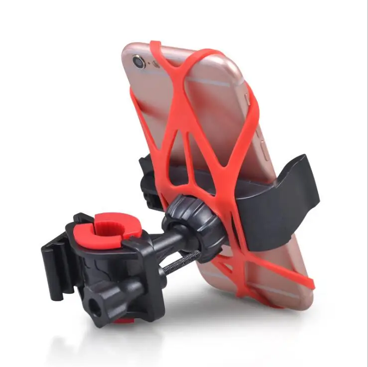 Mount handlebar bicycle elastic silicone motorcycle bike mobile phone holder