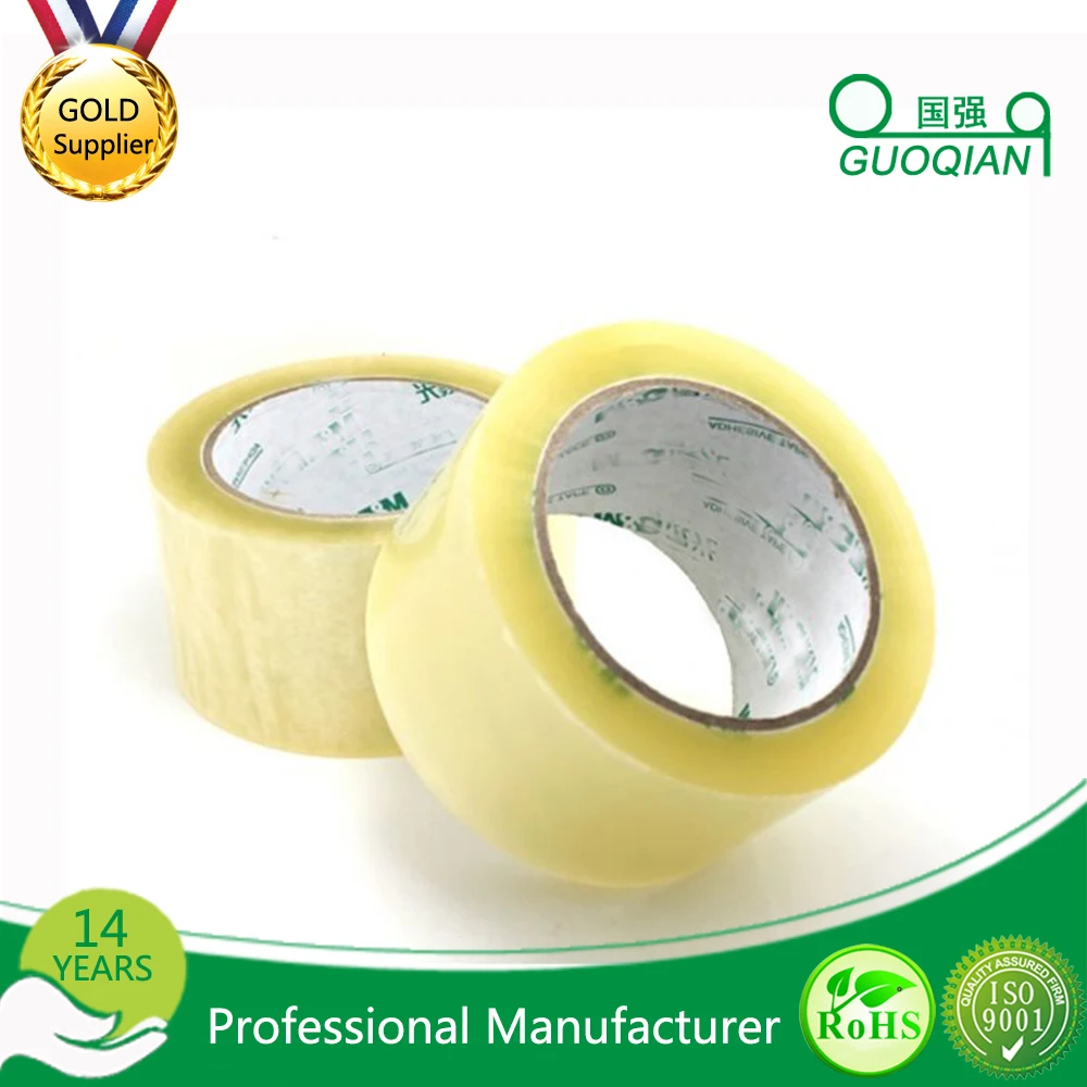 2 inches width x 55yards length Clear self adhesive security BOPP packing tape for carton sealing, box package