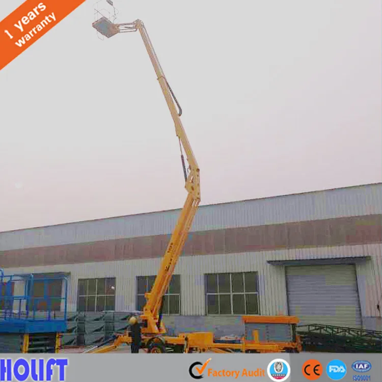 2017 best selling Farming used cherry picker portable lifter boom lift platform of high quality