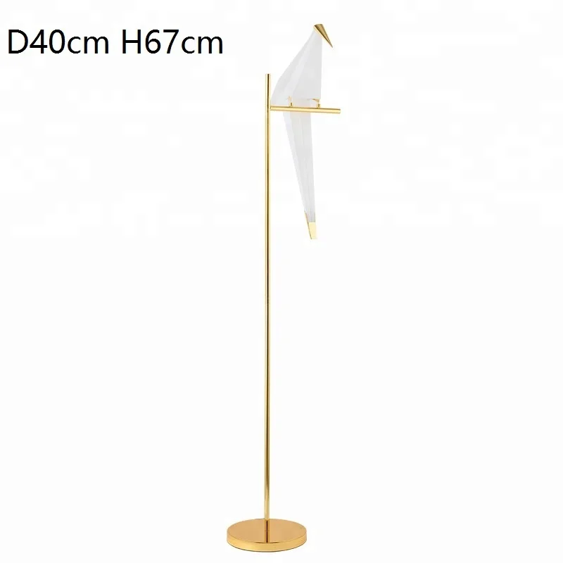Nordic fashion personality art paper cranes birds adornment floor lamps