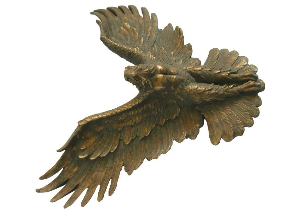 
life size polyresin eagle animal statue resin statue decoration arts and crafts in xiamen 