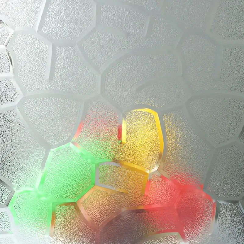 PS / Acrylic material plastic pattern shower door sheet / board / panel supplier