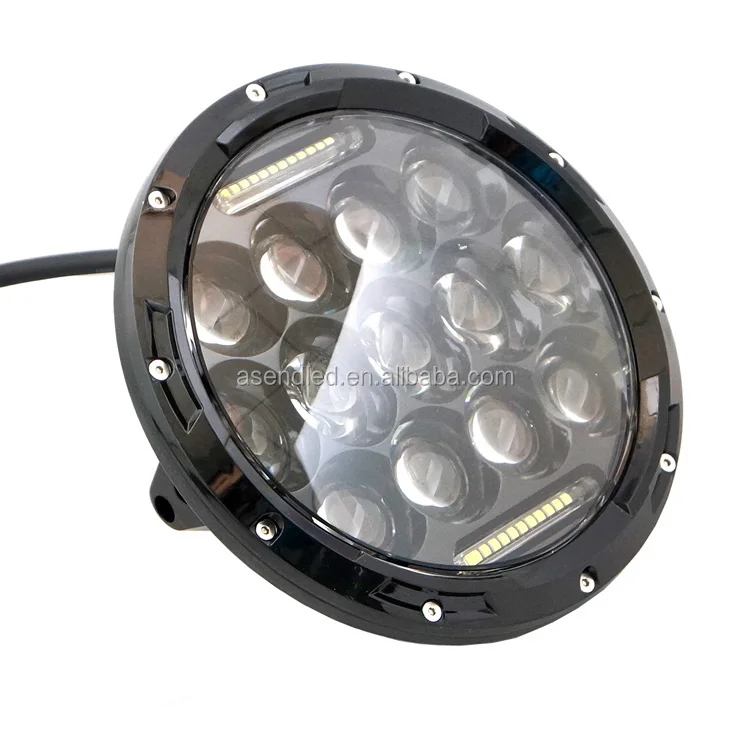 H4-H13 Адаптер Круглый 7 inch 75 Вт СВЕТОДИОДНЫЕ Фары с DRL/Высокая/Ближнего света Для JEEP Hummer Camaro FJ светодиодные фары