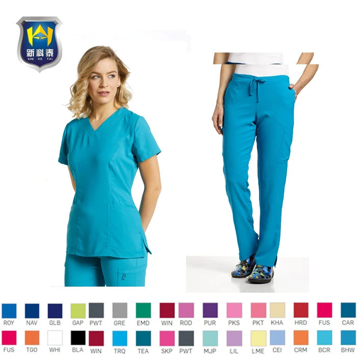  Китайская оптовая продажа новый дизайн медицинские скрабы для кормления наборы униформа больниц