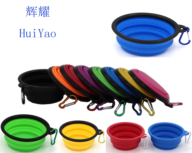 
350ML of volume Food Grade travel dog bowl collapsible dog bowl with customize logo collapsible pet bowl 