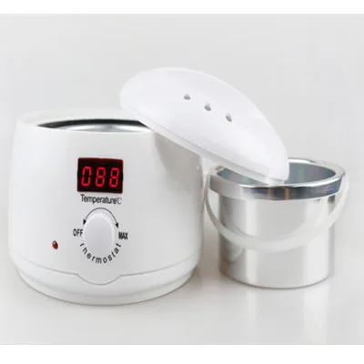 Professional hair removal wax warmer kit with LCD temperature display