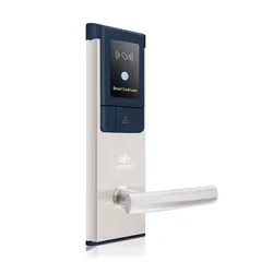 Rfid card hotel room door lock with management software system access by keys and smart cards