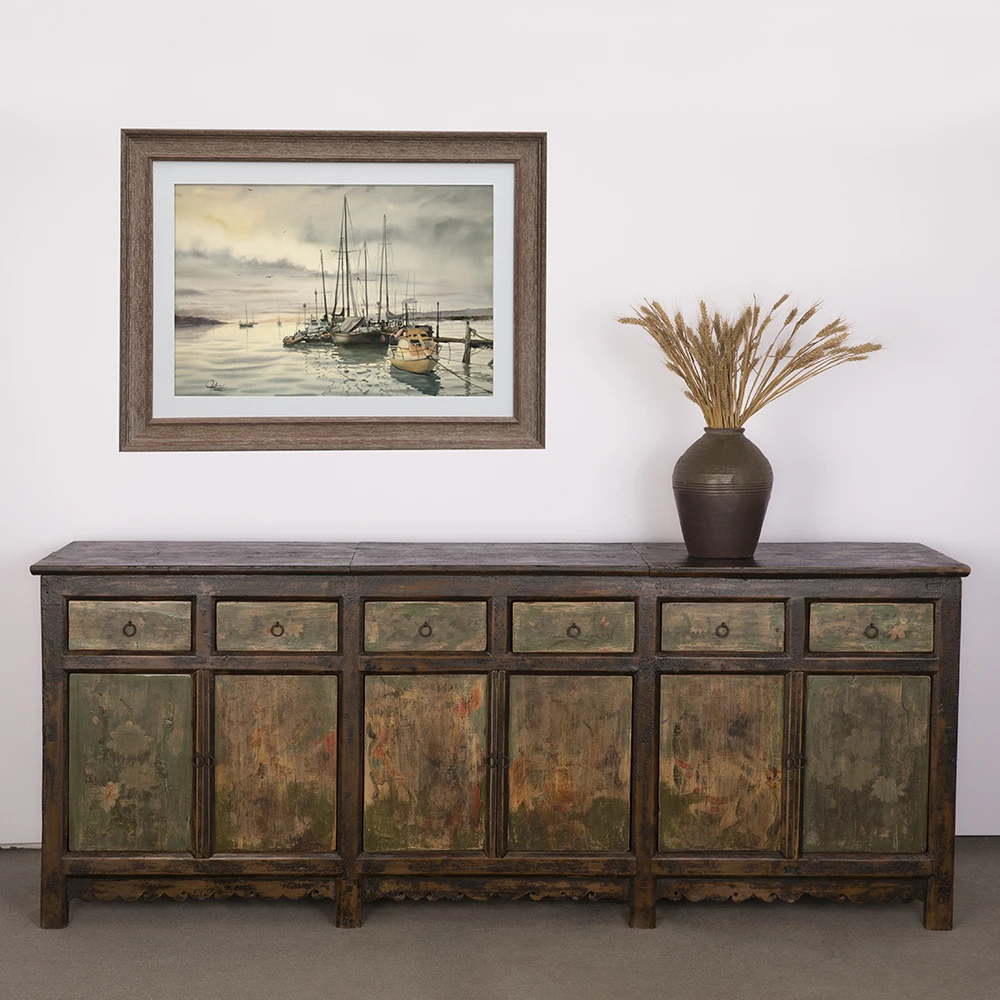 
 Китайская старинная мебель, большой деревянный шкаф  