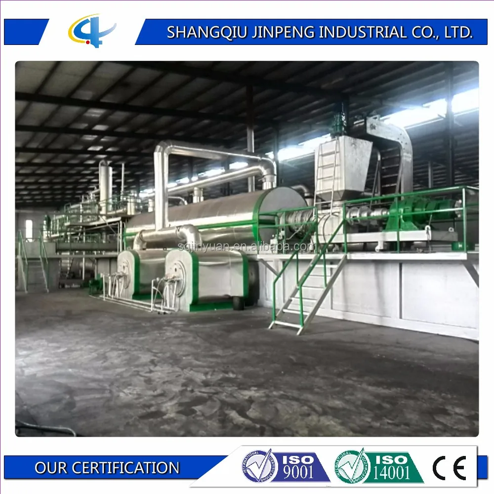 30 T Capacity Continuous Waste Tire Recycling Plant for Power Plant