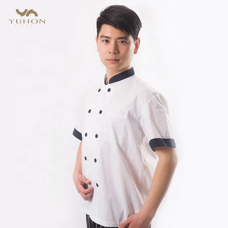 Uniforms restaurant manager waiter coat with for cooking hat custom black chef uniform design