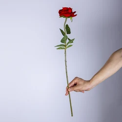 E-commerce exclusive high quality silk red artificial flower roses bouquet Petal thickening In stock