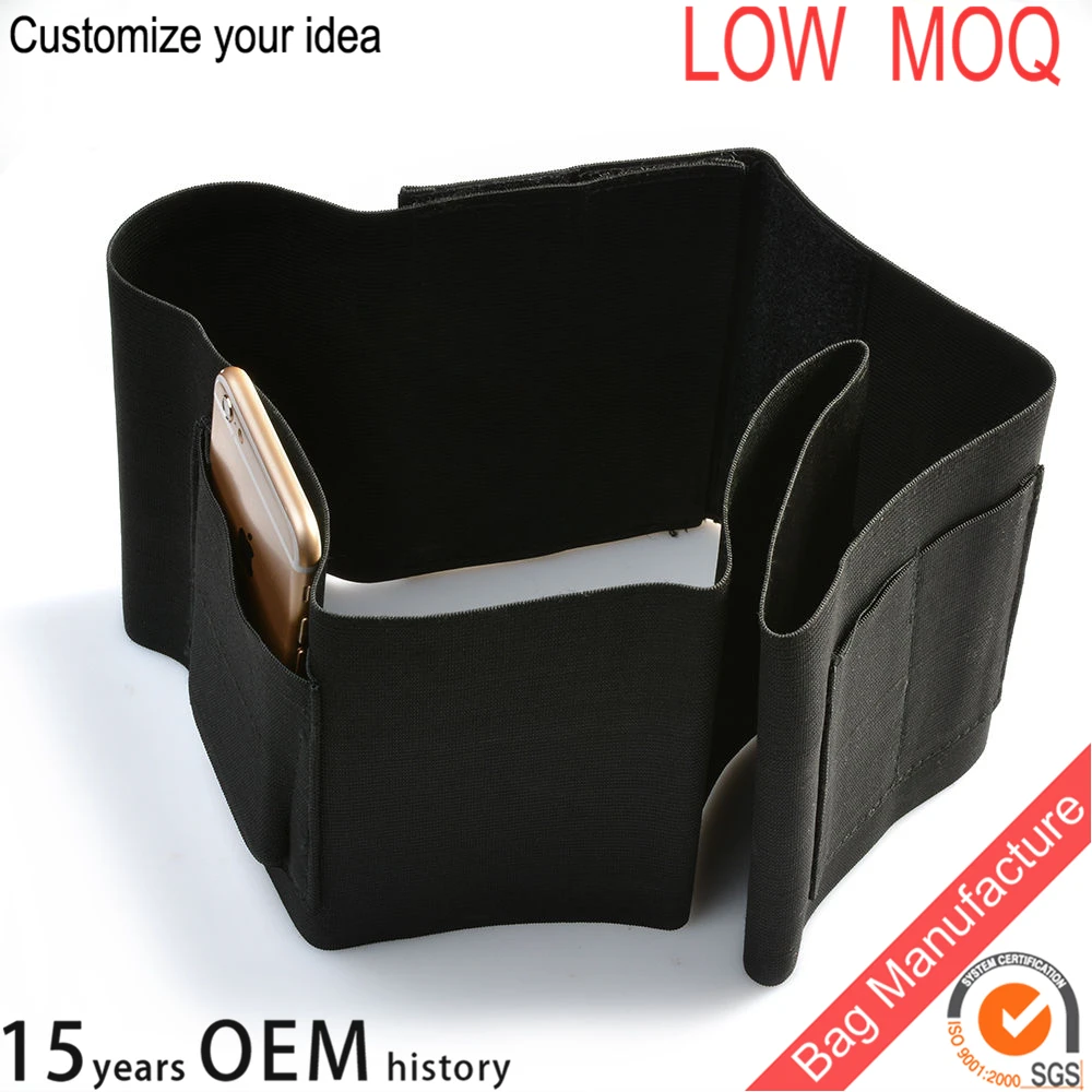 
Black Tactical Adjustable Concealed Carry Belly Band Waist Pistol Gun Holster with 2 Magazine Pouches 