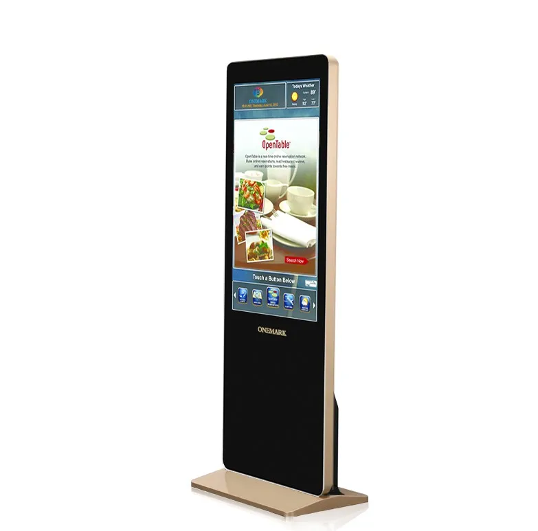 43 inch floor standing advertising LCD windows lcd touch screen digital signage kiosk