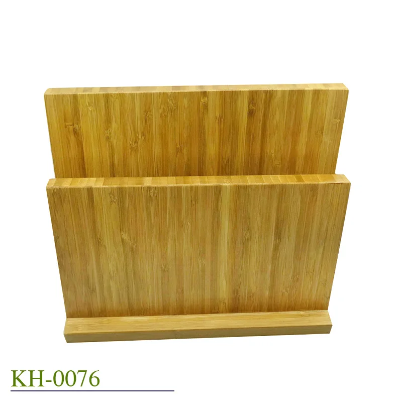 2 Layer bamboo magnet knife block strong magnet knife stand set (60854375239)