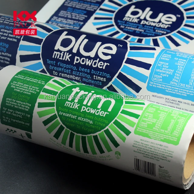 Plastic Film Laminated Food Packaging Film Roll Milk Powder Packaging Wrapping Film
