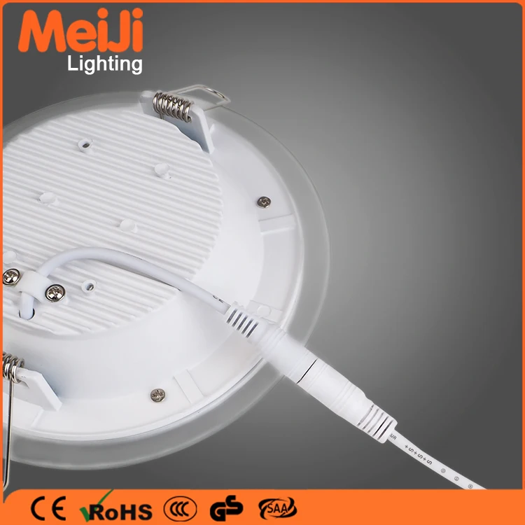 Good price round led panel light 18w ultra thin led flat panel night light glass edge lit led light panel exterior decorative