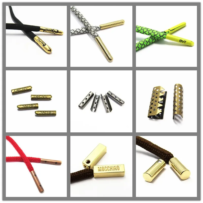 New Style Design Custom Metal Paint Shoelace Aglet