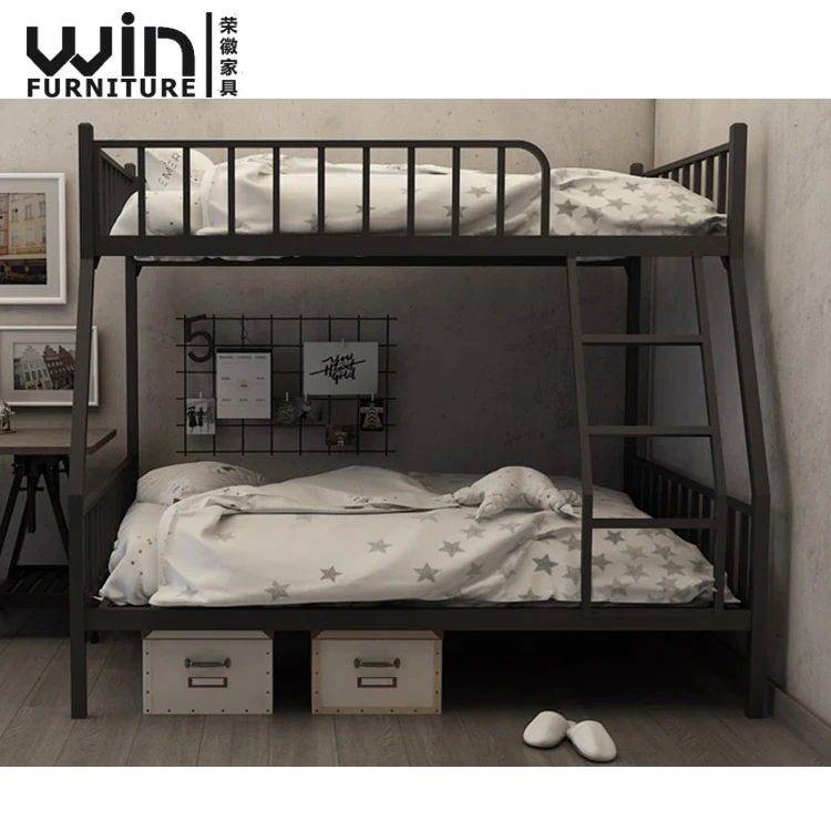 
Modern Strong Double Layer Metal Bed Twin Full Bunk Bed Trundle Bed for sale 