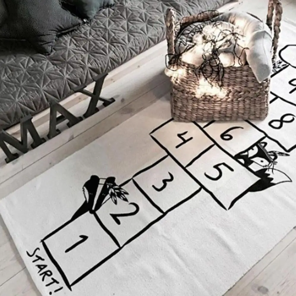 
100% Cotton Digital Checkers Kids Toys Malaysia Gaming Customized Folding Baby Play Mat for Children 