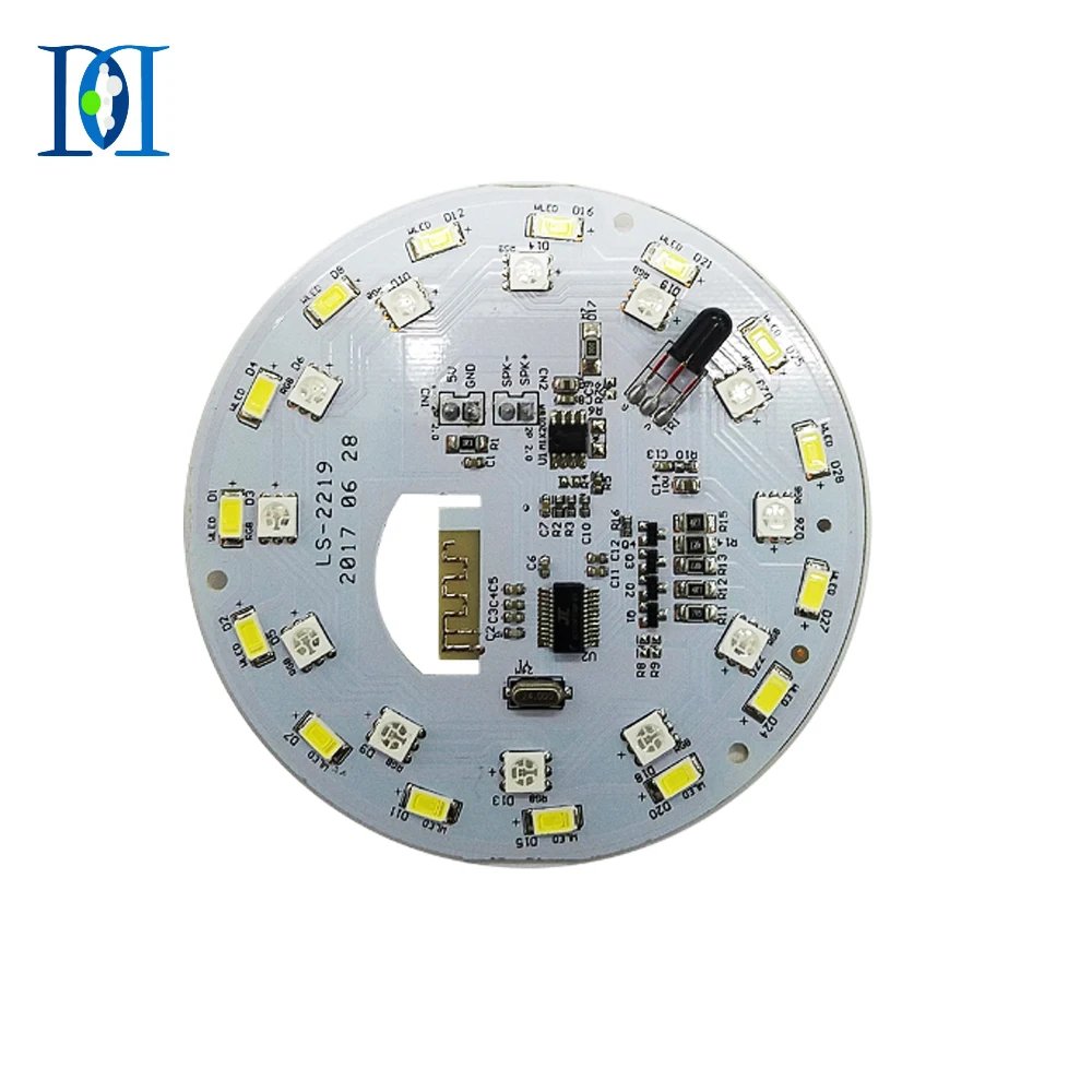Пользовательские печатных монтажных плат Pcb алюминия светодиодные лампы 4 слоев PCB платы Двусторонняя HASL без