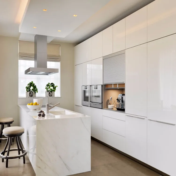 Pictures beige MDF kitchen cabinet direct from china