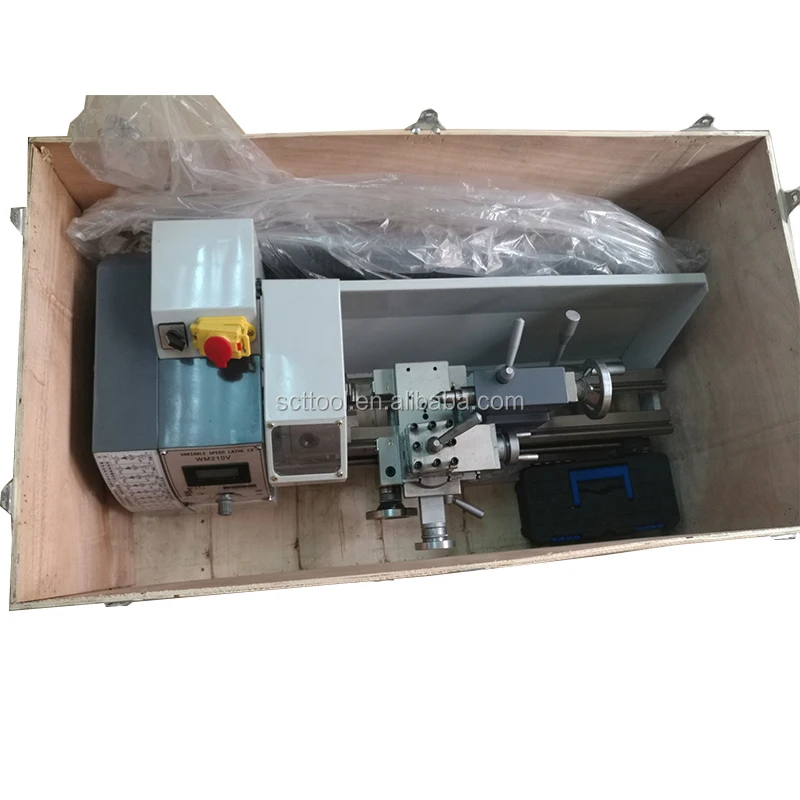 850W Brushless Motor Metal Lathe All Steel Gear Lathe Machine 38mm Spindle Bore Hole +125mm Chuck Mini Lathe Machine