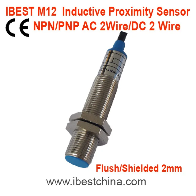 M12 AC 2 Wire Inductive Proximity Sensor Switch 110Vac/220VAC Metal Detect Position Sensor IP67 Waterproof(IBEST)