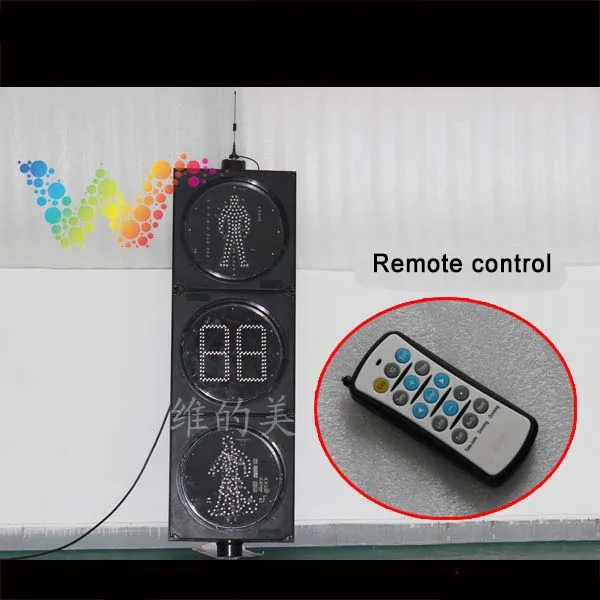 
300MM remote control traffic signal countdown timer pedestrian traffic light 