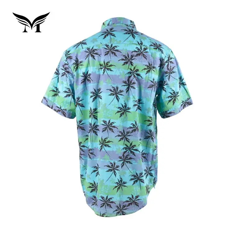 Factory Direct Supply Cotton Wholesale Tropical Clothes Men Hawaiian Shirts Vintage