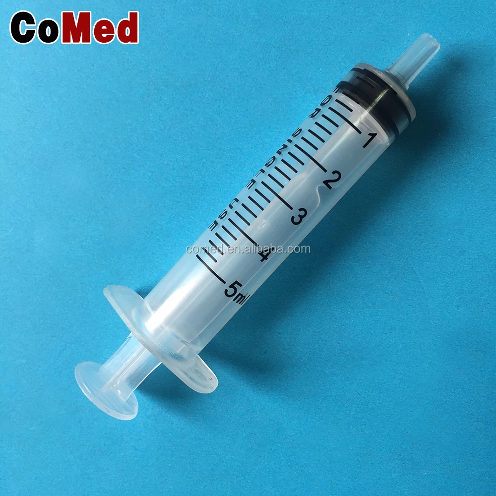 Manufacture factory sterile medical disposable plastic syringe 5ml with needle