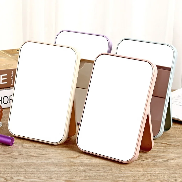 Melason Factory Directly Wholesale Square Shape Desktop Vanity Makeup Compact Cosmetic Mirror Pocket