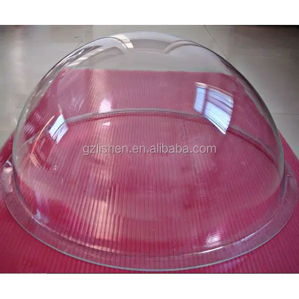 customized polycarbonate acrylic round clear plastic skylight dome cover