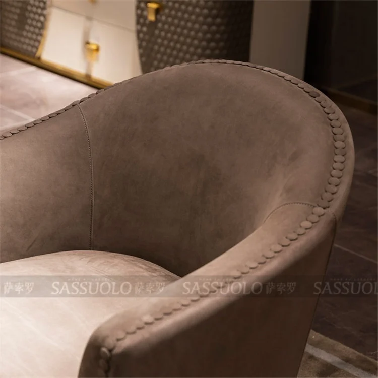 Sassuolo Design Cheers Sofa Furniture Leather Sofa Single Sofa Chair Luxury Living Room Italy High Quality Import Modern