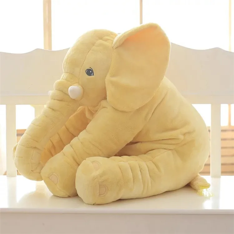 manufacturer wholesale hot selling soft cute plush stuffed animal toy elephant pillow