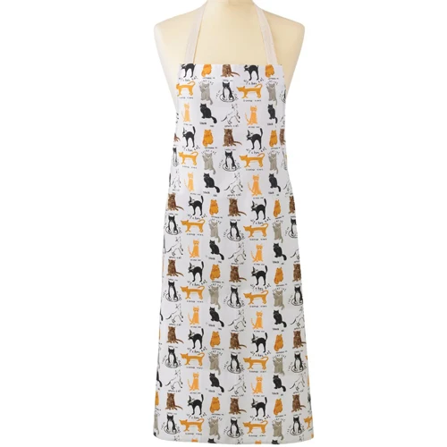 Funny cats printing professional kitchen cooking baking gardening barista housewife customized logo Cotton kids and adult Aprons