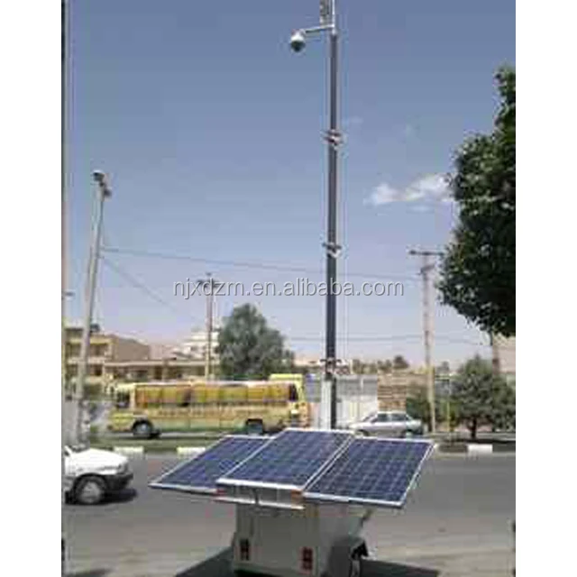 XD682 dedicated solar energy telescopic mast on trailer