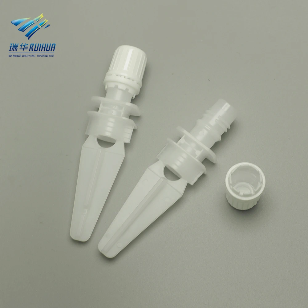 8.5mm Food grade long nozzle juice doypack plastic spout cap