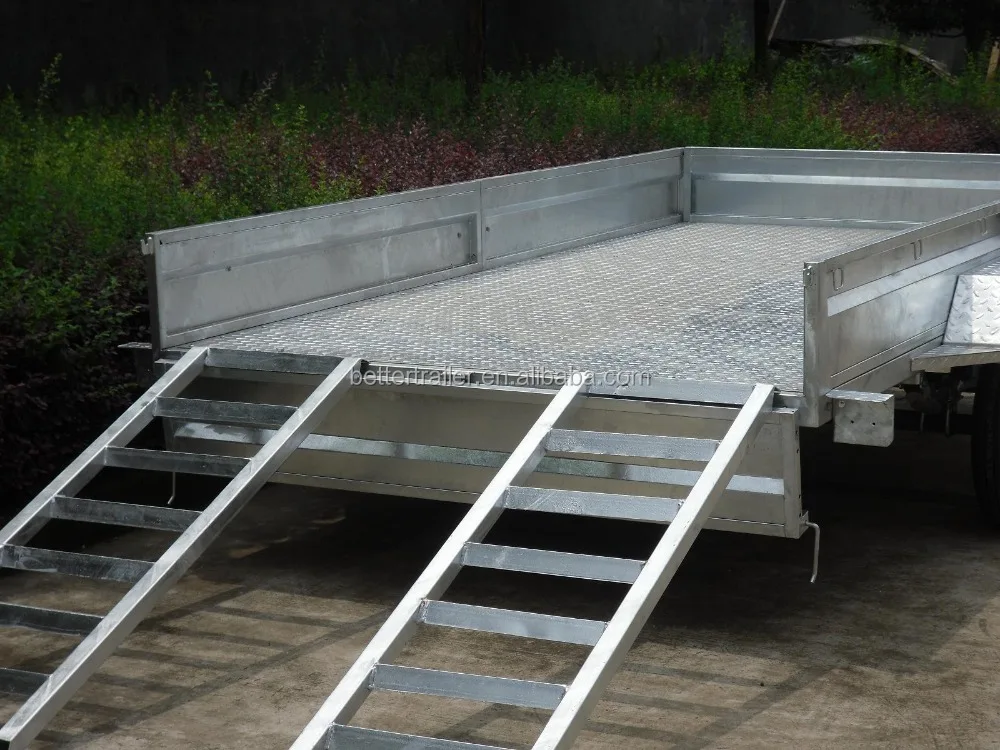 customized 12x5 tandem car race transport trailer