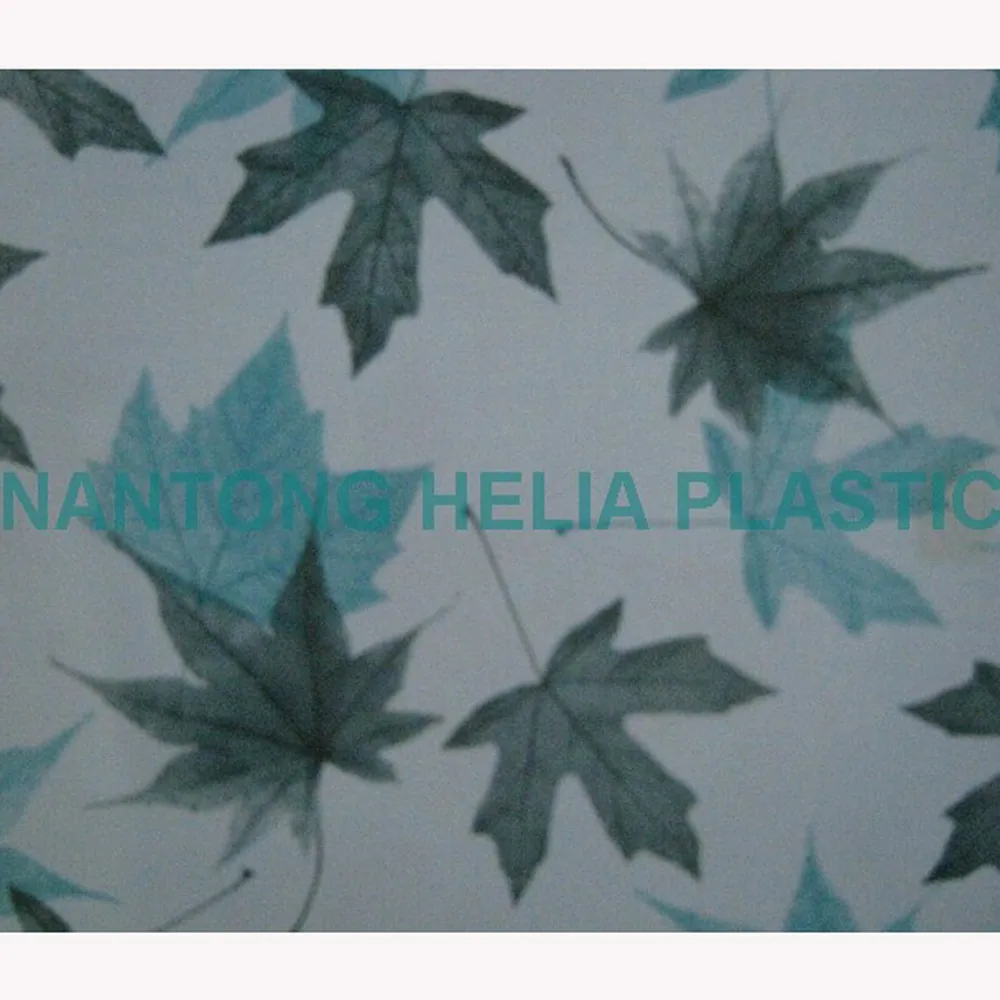 Chinese factory PVC opaque printed flex water proof Film for decoration furniture cover cupboards tablecloth