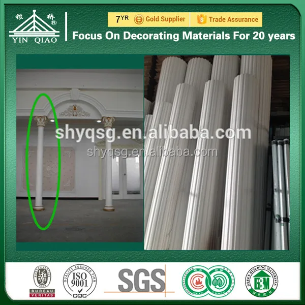 House Outside Inside Decoration GRG GRC Gypsum Roman Post Pillar Column
