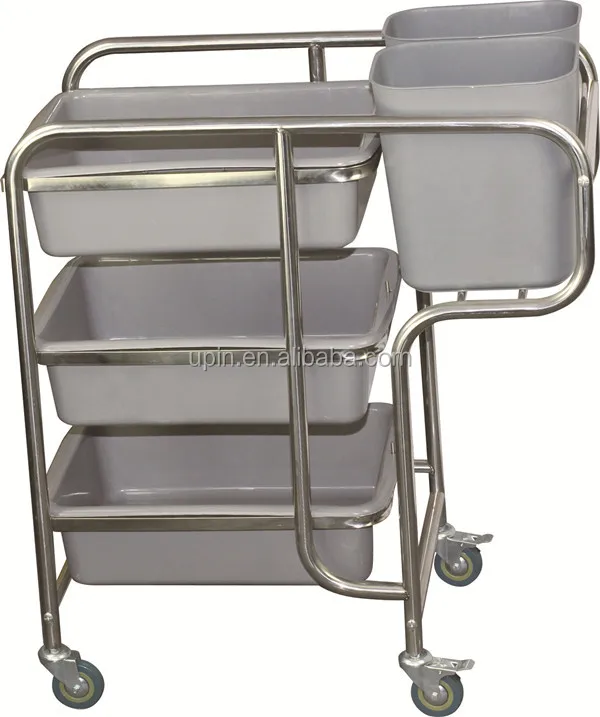Dining room meal transport trolley /restaurant food trolley cart/kitchen service trolley