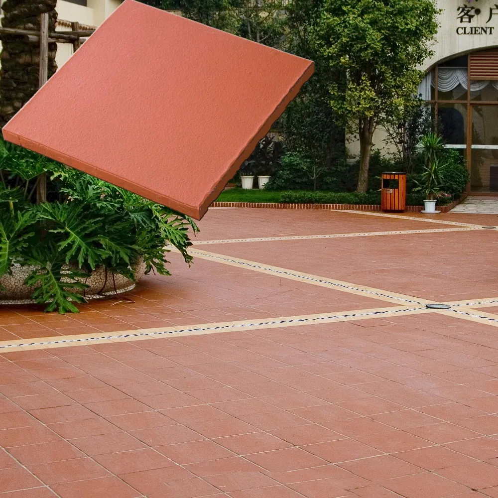 24x24 laminate decorative terracotta floor tiles/terra cotta clay tiles step tiles