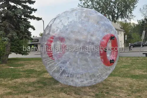 Manufacturer Wholesale Clear 3m Human Hamster Ball Inflatable Grass Rolling Zorb Ball for Sale