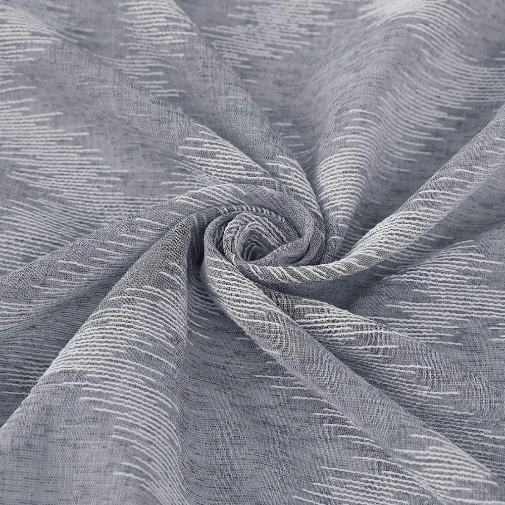 waxed and mint polyester sheer curtain fabric linen curtain