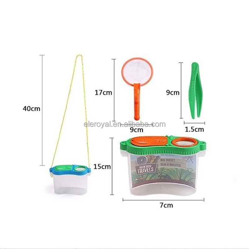 Cheap Insect Bug Adventure Set, Bug Catcher Kit for Kids with Bug Container, Bug Net,Tweezer